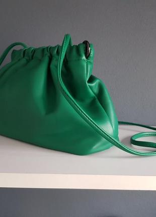 Трендова сумка ізумрудного зеленого кольору luck sherrys2 фото