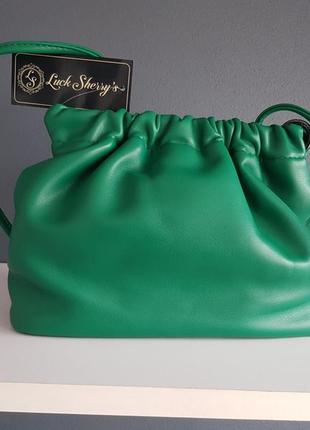 Трендова сумка ізумрудного зеленого кольору luck sherrys