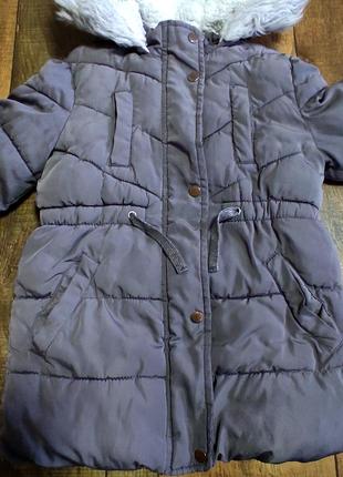 Куртка пальто для девочки дівчинки 2-4г 98-104см4 фото