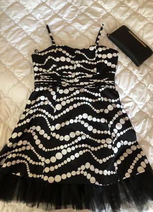 Сукня котонова чорно біла