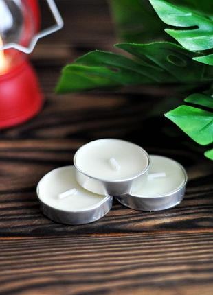 Чайная свеча таблетка белая, до 3 часов горения, свеча tealight для декора и аромалампы 2