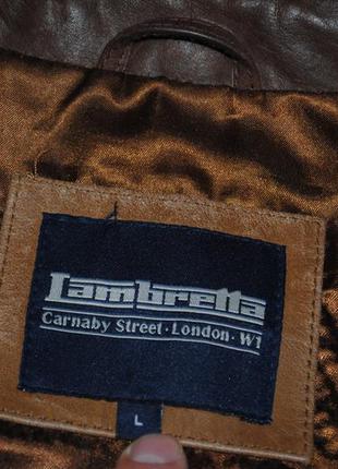 Lambretta нат шкіряна куртка, кожанка ламбретта2 фото