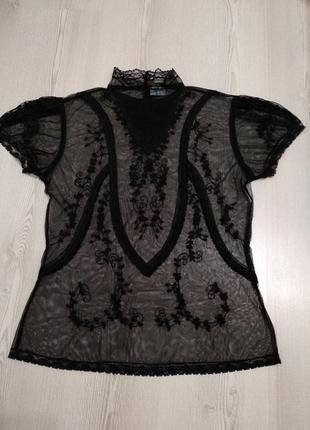 Блузка кружевная с вышивкой oasis