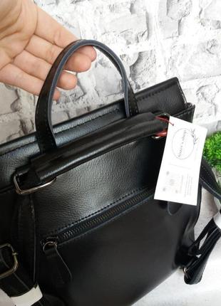 Женский кожаный рюкзак портфель жіночий шкіряний сумка кожаная5 фото