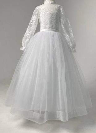 Святкове біле плаття для причастя