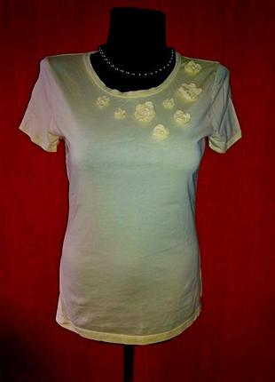 Футболка 46р.пастельно-жёлтая merona