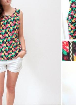 Очень красивая и стильная брендовая блузка в фруктах..100% вискоза.4 фото