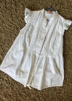 Очень легкая летняя рубашка без рукавов свободного кроя {можно для беременных}. ostin. р.l