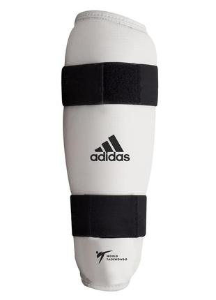 Захист гомілки для тхеквондо wt adidas на ноги накладки щитки екіпірування теквондо та єдиноборств2 фото