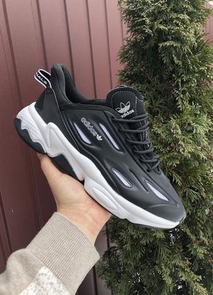 Чоловічі кросівки чорні з білим