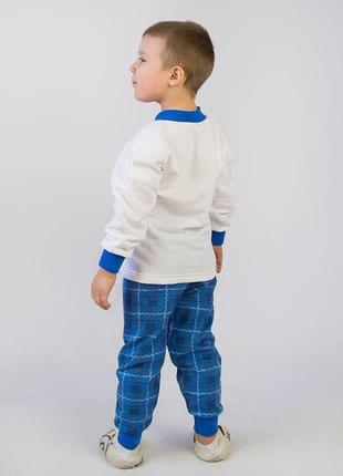 Пижамк для мальчика теплая с начесом хлопок пижамка2 фото