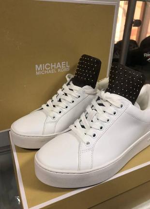 Білі кеди michael kors оригінал шкіра кожа кеды2 фото