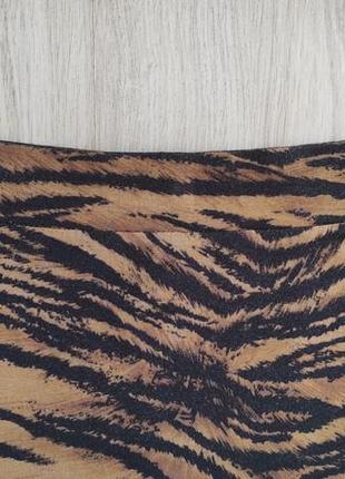 Юбка миди в тигровый принт / анималистичный принт3 фото