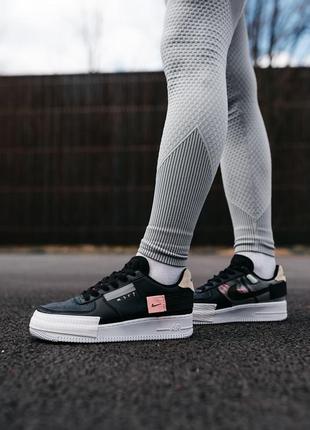 Женские кожаные кроссовки nike air force n.354#найк