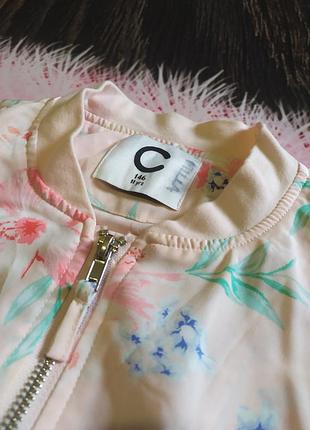 Бомбер шифон для дівчинки квітковий принт cubus 2