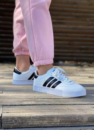 Женские кожаные кроссовки, кеды adidas samba #адидас