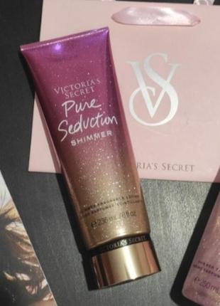 Парфумированный лосьон pure seduction shimmer 💕victorias secret виктория сикрет вікторія сікрет оригинал1 фото