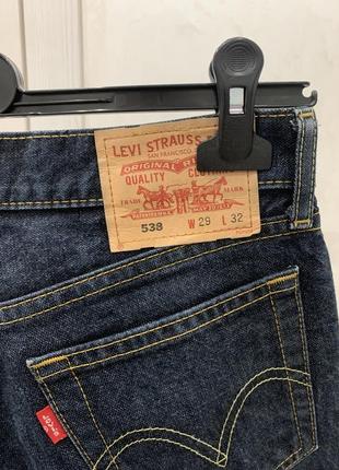 Джинсы джинси штаны levis 538 синие клеш широкые5 фото