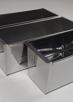 Формы прямоугольные для выпекания кекса/хлеба нержавеющая сталь 30/25/20 см * 10 см, высота 10 см