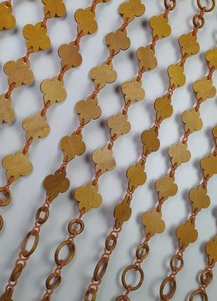 Дерев'яні штори на дверний отвір "квітка" ширина 1 м, висота 2 м.