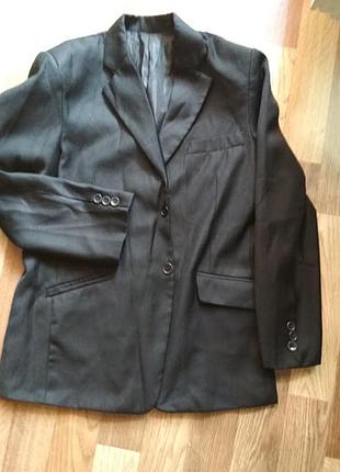 Пиджак школьный черный 46 размер