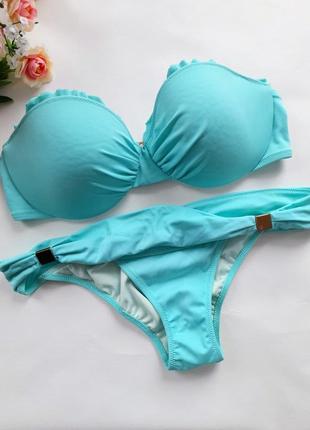 Купальник 34c 75c xs лазурний м'ятний victoria's secret original