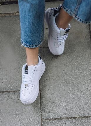 Кроссовки air force 1 utility white/black кросівки7 фото