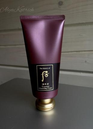 Эссенциальная пенка для очищения лица the history of whoo essential cleansing foam - 180 мл