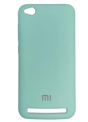 Чохол silicone case for xiaomi redmi 5 ice blue sea1 фото