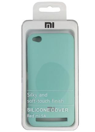 Чохол silicone case for xiaomi redmi 5 ice blue sea3 фото