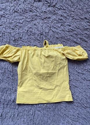 Яскравий сонячний натуральний топ блуза prettylittlething4 фото