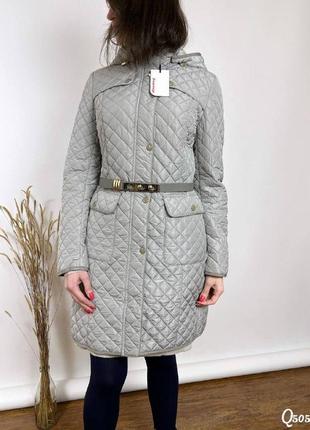 Сіре жіноче демі пальто, пальто жіноче сіре на весну1 фото