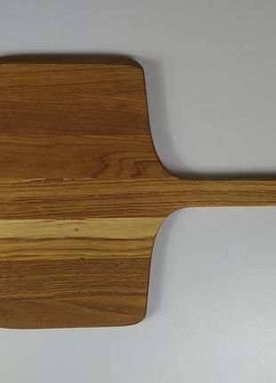 Лопатка деревянная для пиццы 30 см * 30 см, длина ручки 27 см.2 фото