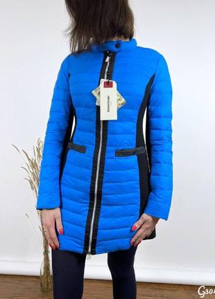 Куртка весняня сіня, демі куртка синя жіноча1 фото