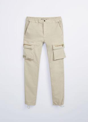 Текстурні штани zara cargo