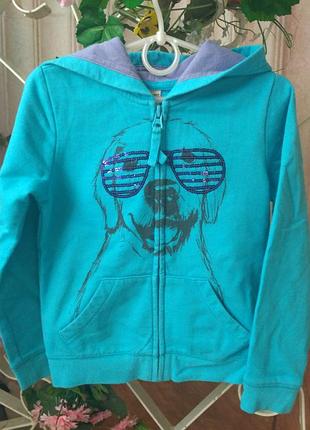 Old navy теплая толстовка, кофта с капюшоном на рост 110 см