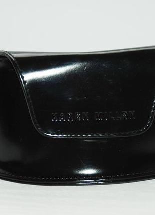 Черный , лаковый футляр для очков karen millen4 фото