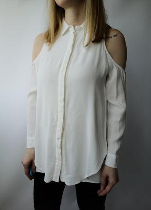 Блузка голые плечи, блуза1 фото