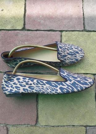 Туфлі-балетки в анімалістичний принт h&m