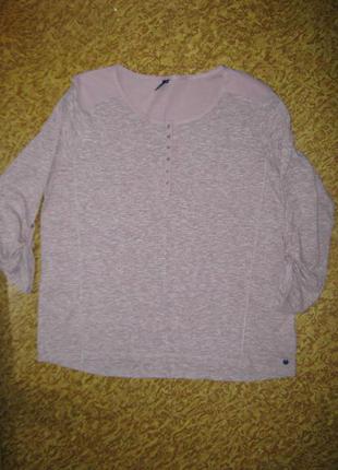 Стильний молодіжний пуловер джемпер блузка з довгим рукавом cecil р. xl. греція.3 фото
