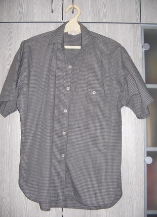 Сорочка сіра в клітинку