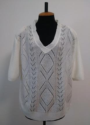 Блуза річна ажурна футболка