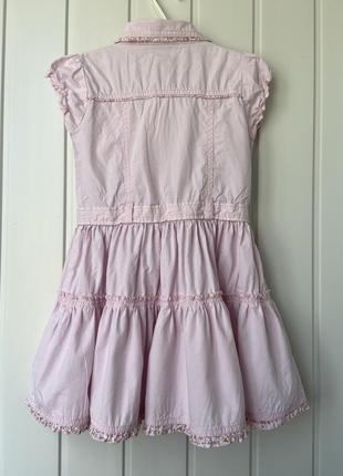 Платье next(некст), на 2-3 года,с поясом,пуговицы рабочие,розовое6 фото