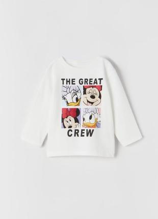 Zara легка кофтинка з міккі і мінні маус