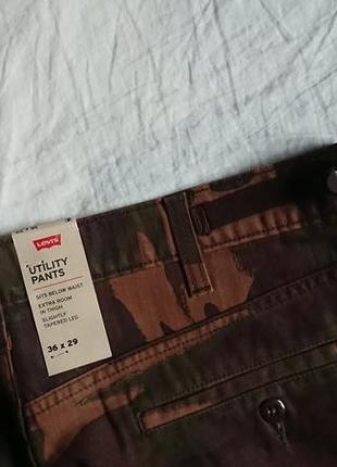 Брендові фірмові штани джинси levi's utility pants,оригінал,оригінал із сша, розмір 36, 38.5 фото