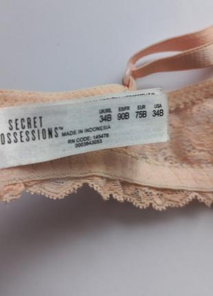 Бюстгалтер ажурный лиф кружевной бюст secret possessions ♥ 34b 75b 70c5 фото