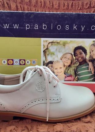 Новые кожаные  туфли испанского бренда pablosky, разм. 36