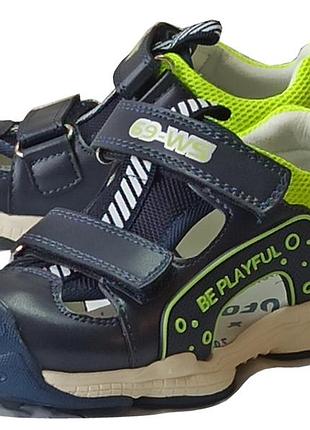 Закрытые ортопедические босоножки сандалии 0322  мальчику weestep вистеп летняя обувь 21,23,24,26