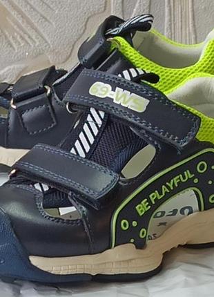 Закриті ортопедичні босоніжки сандалі 0322 хлопчику weestep вістеп літнє взуття 21,23,24,264 фото