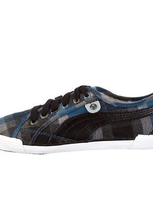 Тёплые женские кеды puma corsica plaid sneakers р.38, оригинал2 фото